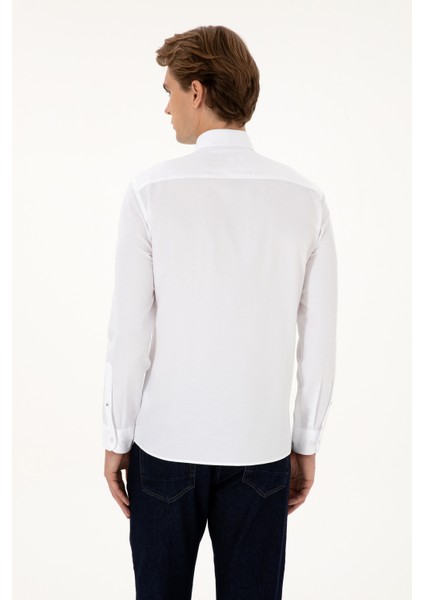 Erkek Beyaz Gömlek Basic 50307693-VR013 indirimleri