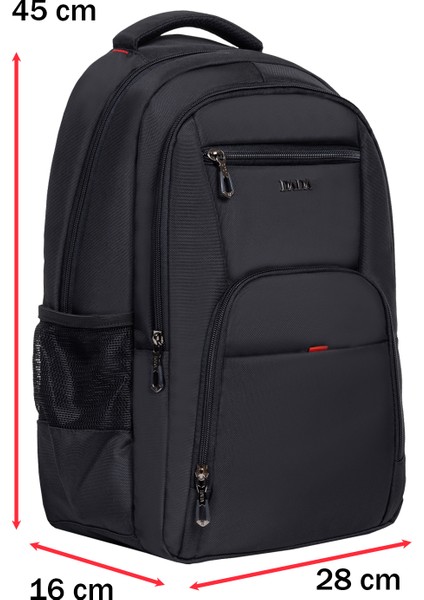 Unisex Siyah Okul Sırt Çantası Orta Boy USB Type-C Laptop Bölmeli Su Geçirmez Kumaş Lise Üniversite fiyatları