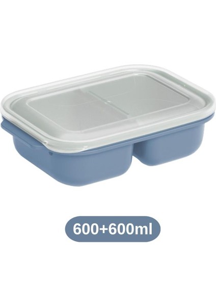 2 Adet Iki Bölmeli Saklama Kabı, Taşınabilir Kahvaltılık Diyet Beslenme Kutusu 2’li Set (600+600ML) fiyatları