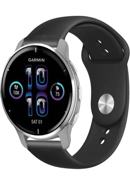 Garmin Venu2 Plus ile Uyumlu Kordon Yumuşak Dokulu Esnek Jel Silikon Kayış