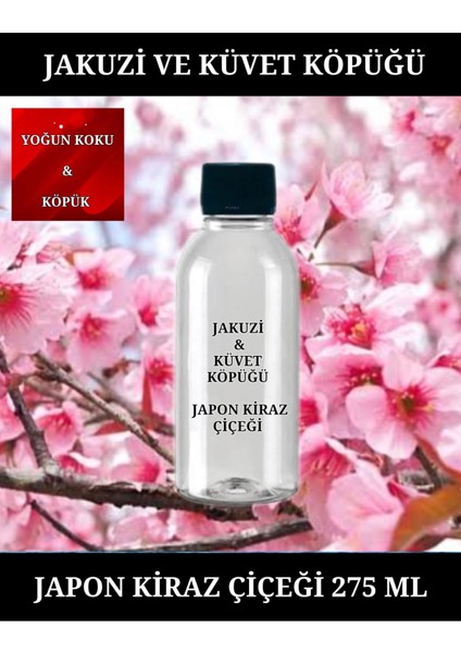 Japon Kiraz Çiçeği Kokulu Aromaterapi Jakuzi & Küvet Köpüğü Banyo Duş Köpüğü 275 Ml.