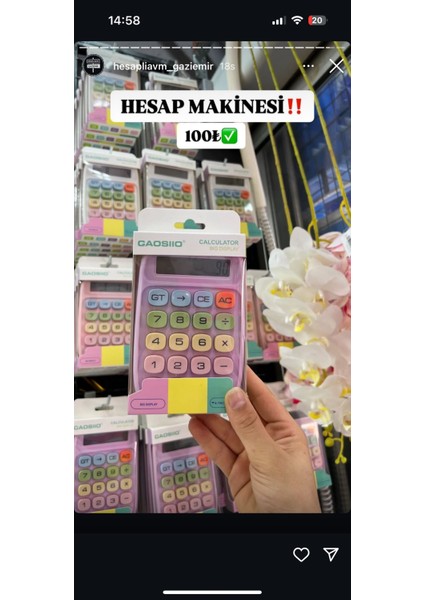 Fenomen Hesap Makinası Çeşitli Renkler fiyatları