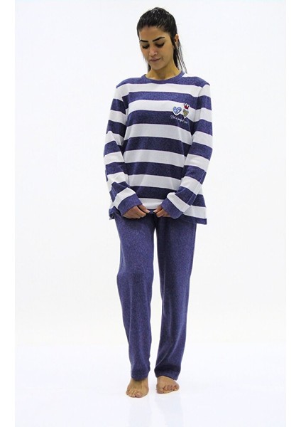 Çizgi Kombinli Pijama Takımı