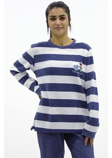 Çizgi Kombinli Pijama Takımı fiyatları