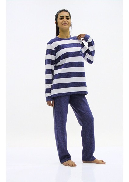 Çizgi Kombinli Pijama Takımı modelleri