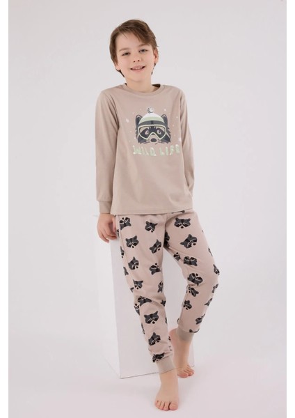 Erkek Çocuk Pijama Takım 2-8 Yaş Vizon fiyatları