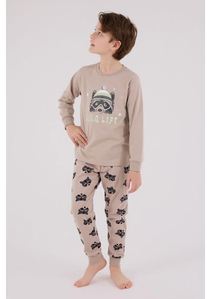 Erkek Çocuk Pijama Takım 2-8 Yaş Vizon fırsatları