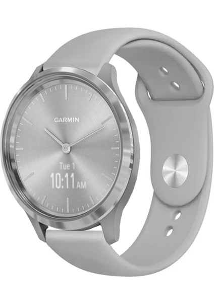 Garmin Vivomove 3 ile Uyumlu Kordon Yumuşak Dokulu Esnek Jel Silikon Kayış