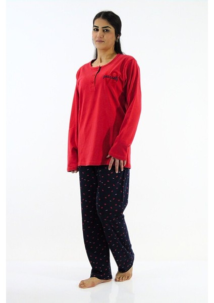 Bisiklet Yaka İnterlok Pijama Takımı fırsatları