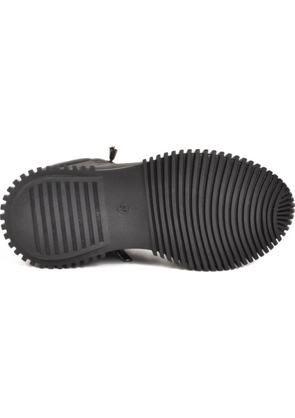 25405001K Z Siyah Hakiki Deri Kadın Bot indirimleri