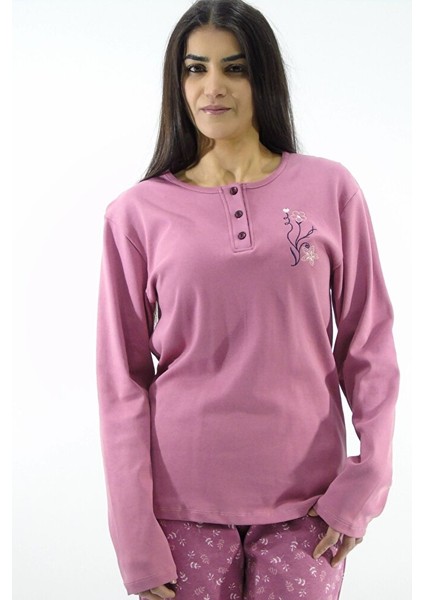 Çiçek Desenli İnterlok Pijama Takımı fiyatları