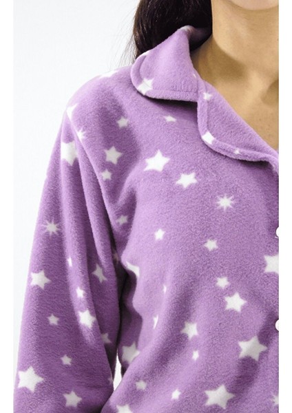 Önden Düğmeli Polar Pijama Takımı indirimleri