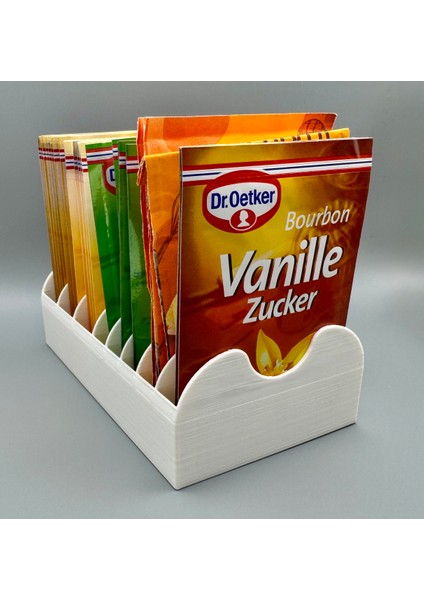 Kabartma Tozu Vanilin Organizer Beyaz