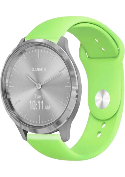 Garmin Vivomove 3 ile Uyumlu Kordon Yumuşak Dokulu Esnek Jel Silikon Kayış