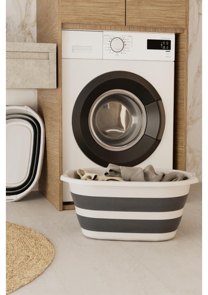 38 Litre Büyük Katlanır Sepet, Geniş Hacimli Akordiyon Çamaşır Selesi Oyuncak Kutusu Organizer 38LT indirimleri