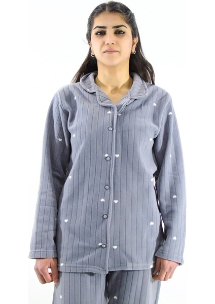 Önden Düğmeli Polar Pijama Takımı fiyatları