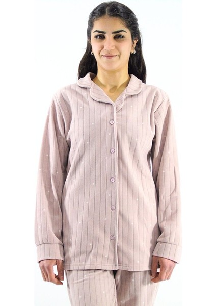 Düğmeli Polar Pijama Takımı indirimleri