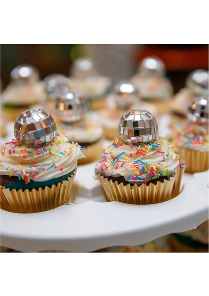 Disko Topu Seti, 4 cm - 6 Adet, Mini Aynalı Disco Topları, Ağaç Süsü, Pasta Dekoru, Parti Aksesuarı indirimleri