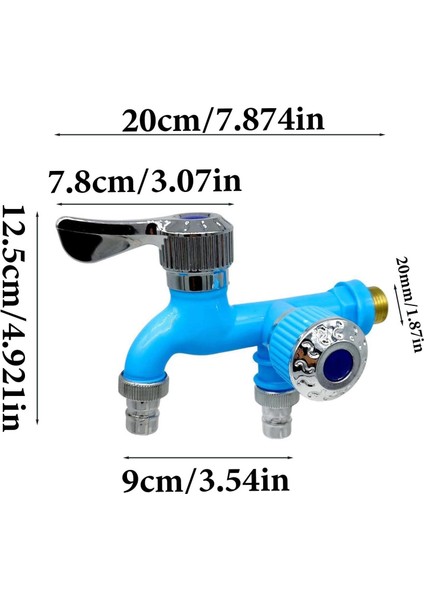 Plastik Musluk Çift Vana Çıkış Aparatı Bahçe Çamaşır Makinesi ve Evye Için Sızdırmaz Yönlendirici modelleri