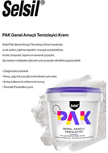 11 Al 9 Öde Selsil Pak Genel Amaçlı Temizleyici Krem 500 gr ve Rosie Pamuk fiyatları