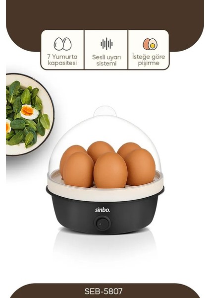 SEB-5807 Yumurta Pişirme Haşlama Cihazı