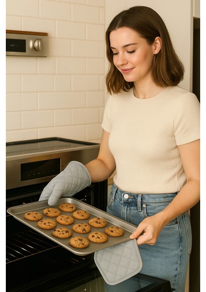 Fırın Eldiveni Fırın Tutacağı Premium Isı Geçirmez Mutfak Eldiveni Tutacak Isıya Dayanıklı Eldiven modelleri