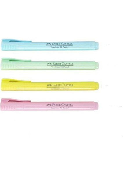 Faber Castell 38 Texliner Pastel 4'Lü Kalem fırsatları