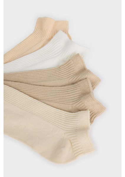 Kız Çocuk 5'li Pamuklu Patik Çorap F9010A8NS