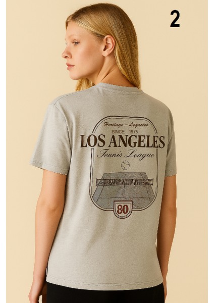 Kadın Kabartma Baskı Işlemeli Kaliteli Tişört