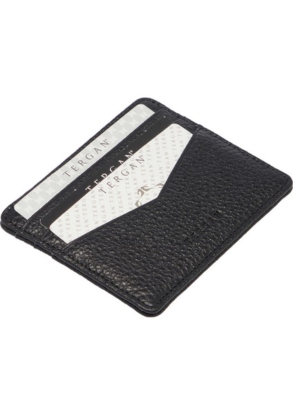 Siyah Deri Unisex Kredi Kartlık - S1KK00001665-A41