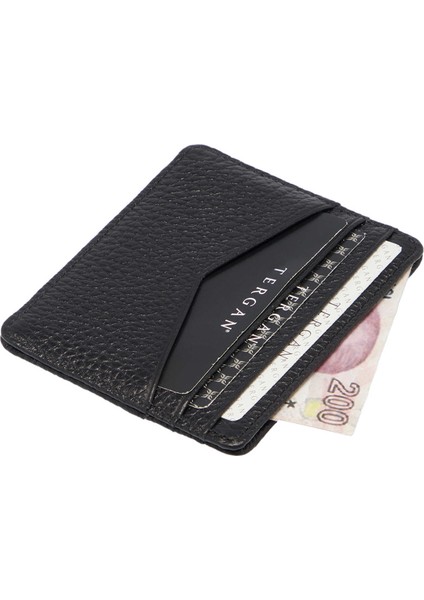Siyah Deri Unisex Kredi Kartlık - S1KK00001665-A41 fiyatları