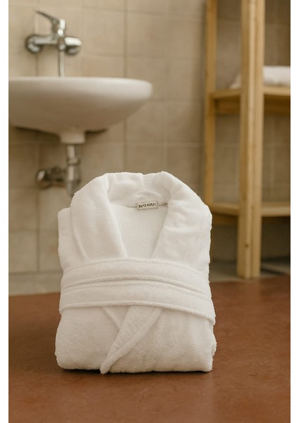 18 liBeyaz Otel Bornozu S Beden