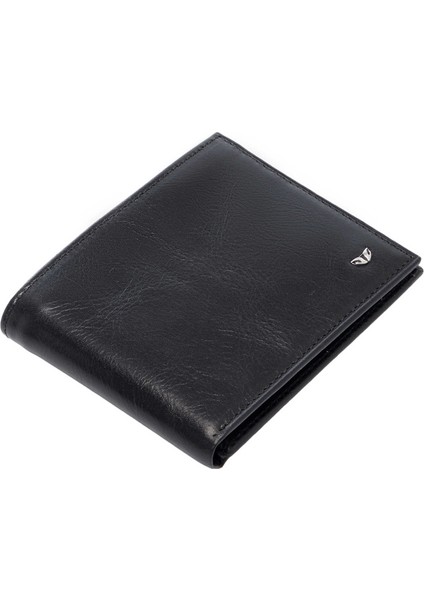 S1CE00001673-A97 Deri Erkek Cüzdan - Siyah