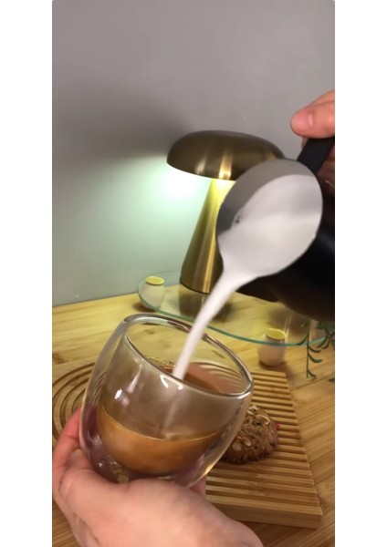 2ADET Çift Çidarlı Borosilikat Espresso Bardak Kulpsuz modelleri