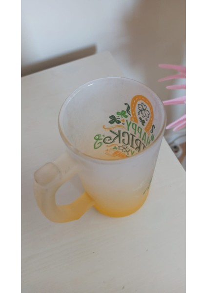 Vintage Orca Coatings ''happy&t.patrıck&day Buzlu Cam Dev Kupa Bardak indirimleri