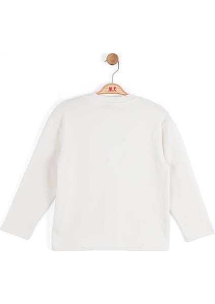 Nk Erkek Çocuk Graffiti Sweatshirt 4-8 Yaş Ekru modelleri