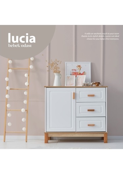 Lucia 3 Kapaklı Bebek Odası modelleri