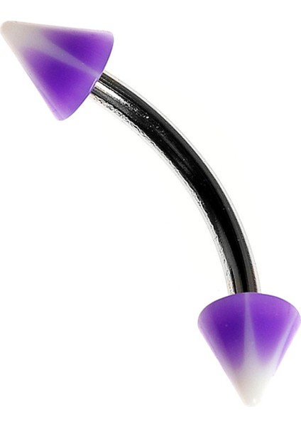 Curved Barbel Çelik Spike Piercing K5