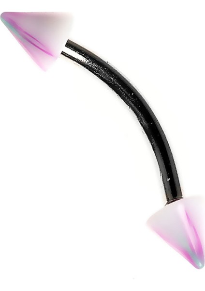 Curved Barbel Çelik Spike Piercing K6