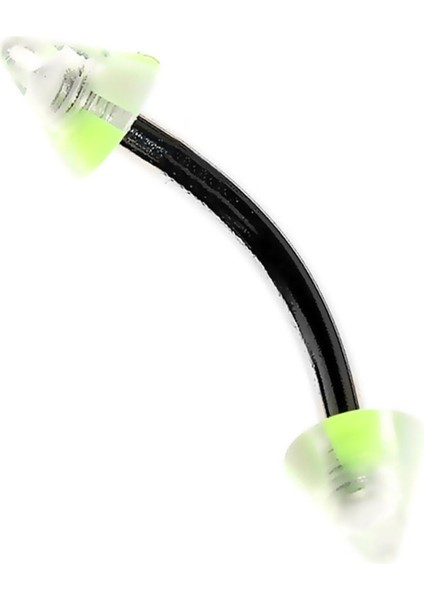 Curved Barbel Çelik Spike Piercing K5