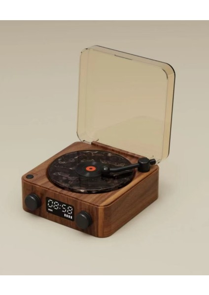 Nostaljik Tasarımlı LED Işıklı Bluetooth Hoparlör - Pikap Görünümlü Müzik Kutusu modelleri