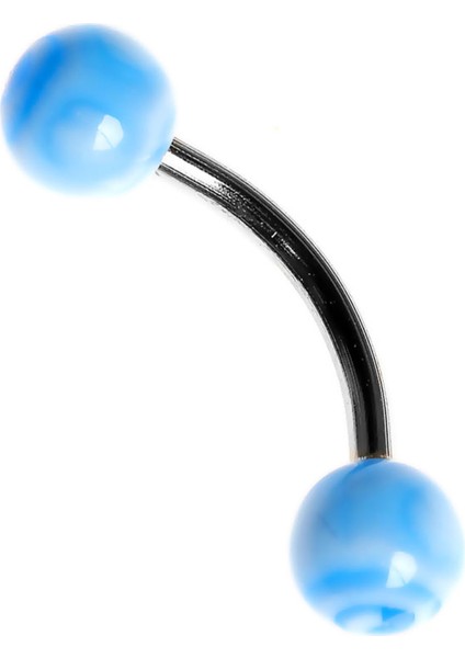 Curved Barbel 316 L Bioplast Piercing K4