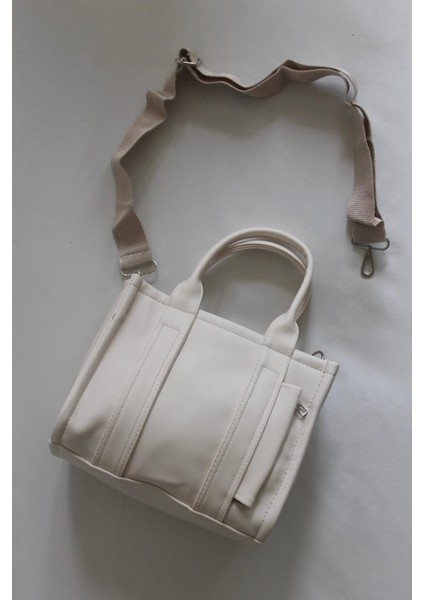 Avelina Krem Tote Bag