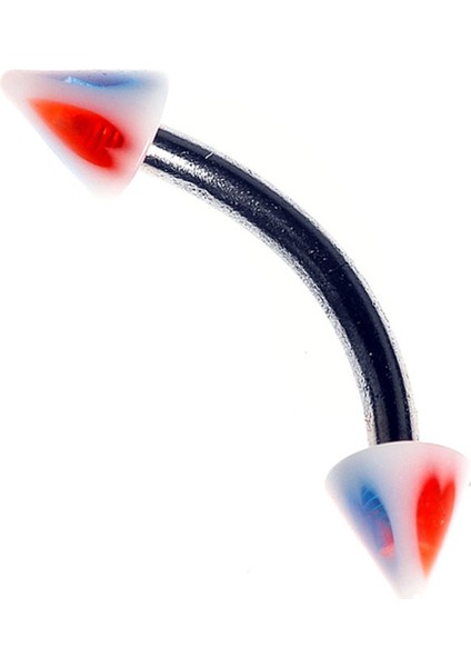 Curved Barbel Çelik Spike Piercing K5