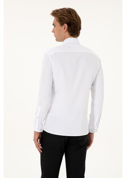 Erkek Beyaz Gömlek Basic 50307701-VR013 indirimleri