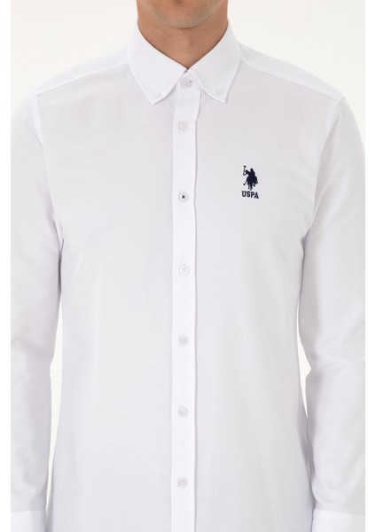 Erkek Beyaz Gömlek Basic 50307701-VR013