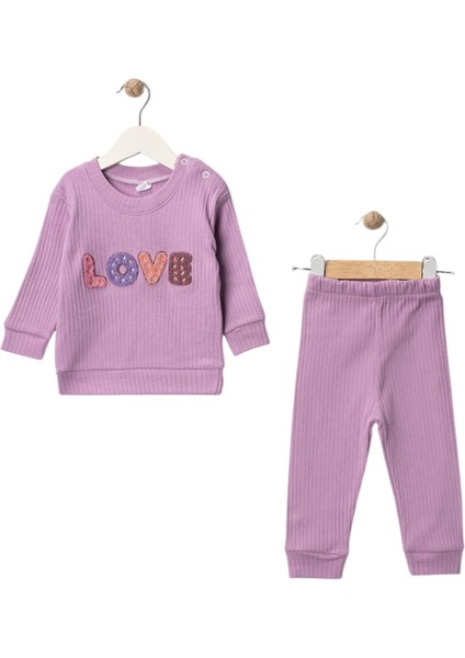 Love Süzene Nakışlı Kız Bebek Takım
