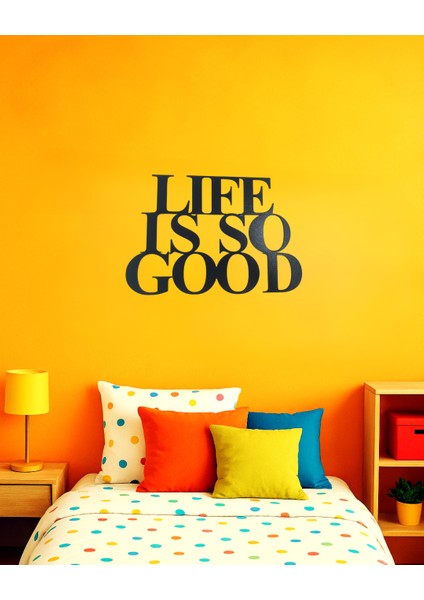 Life Is So Good Ahşap Duvar Dekorasyon Ürünü – 25X20 cm modelleri