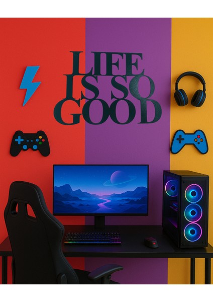 Life Is So Good Ahşap Duvar Dekorasyon Ürünü – 25X20 cm fırsatları