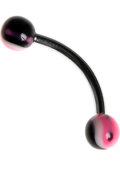 Curved Barbel 316 L Bioplast Piercing K7